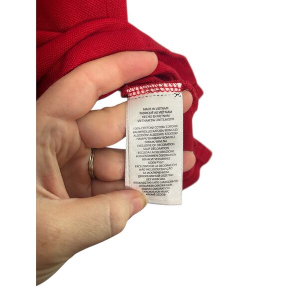 Polo Ralph Lauren Red Custom Slim Fit Big Pony
Crest Polo M - Picture 3 of 5